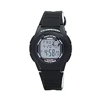 casio - f-200w-1audf - analogique - montre homme - bracelet en plastique noir