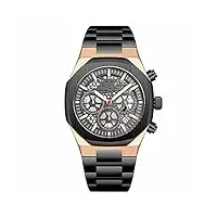 wtyu hommes montres chronographe acier inoxydable date d'acier inoxydable analog quartz regarder affaires casual fashion montres pour hommes d