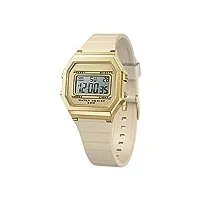 ice-watch - ice digit retro almond skin - montre beige pour femme avec bracelet en plastique - 022062 (small)