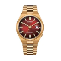montre citizen tsuyosa red and gold